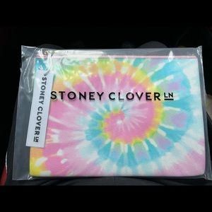 Stoney Clover Lane Tie-Dye Leather Flat Pouch